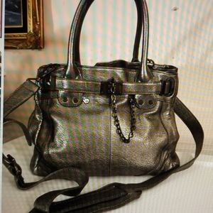 Rachel Zoe Purse Silver Leather